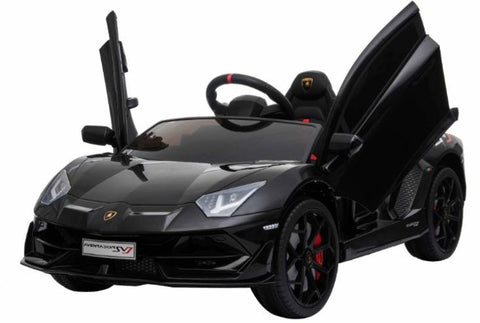 Licensed Lamborghini SVJ Electric 12V Ride on Car Leather seat Rubber Tyres